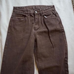 Brown stylish jeans